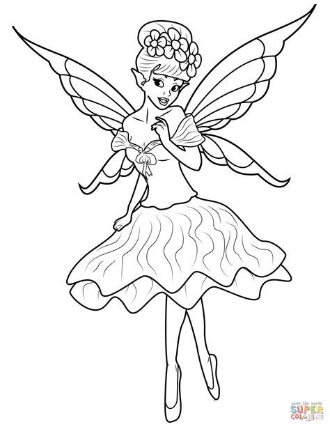 Fairy coloring pages for kids
