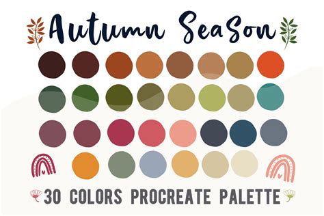 Fall color palette