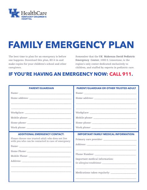 Family Emergency Plan