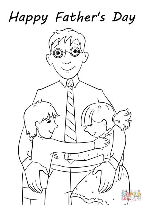 Fathers Day coloring pages for kids