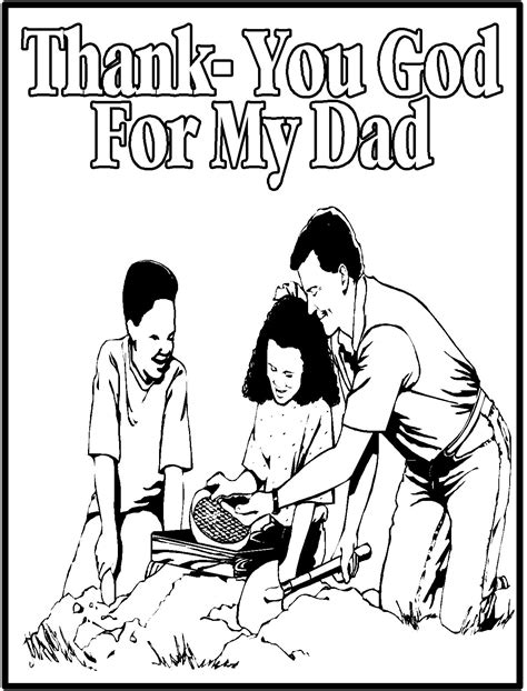 Fathers Day religious coloring pages