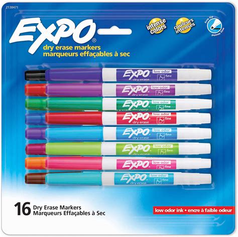 Fine tip whiteboard marker