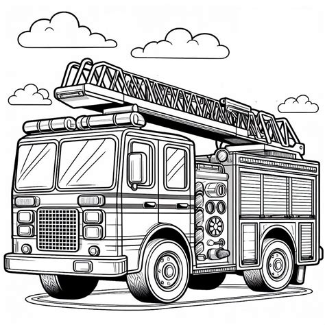 Fire Truck Coloring Pages
