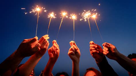 Fireworks and sparklers coloring page