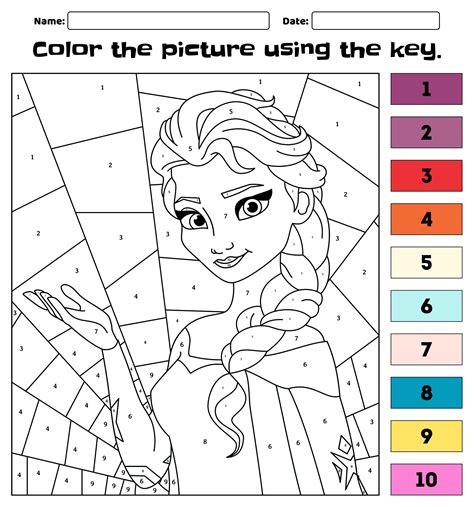 Frozen Color by Number