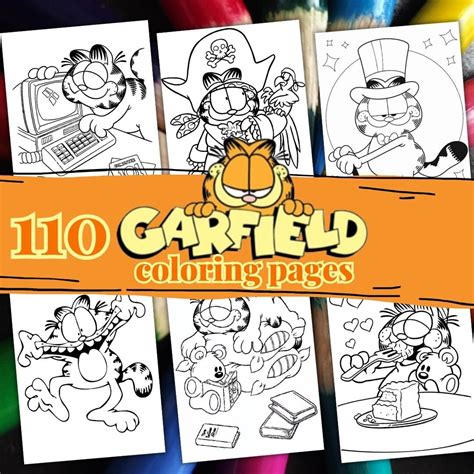 Garfield coloring pages for adults