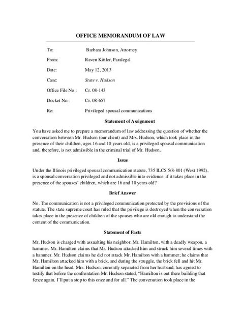 General Memorandum of Law Template