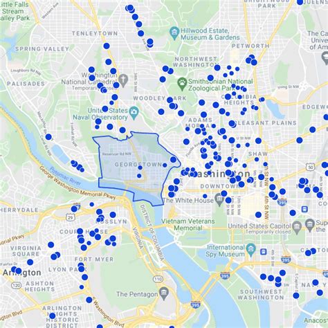 Georgetown Washington D.C. Zip Code Guide