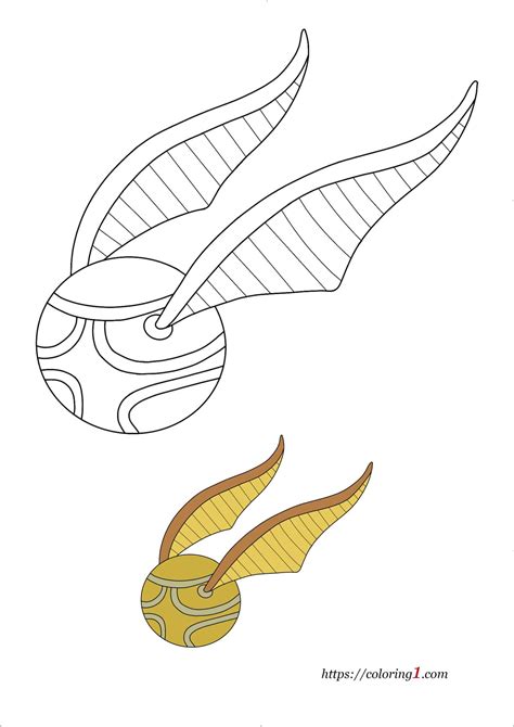 Golden Snitch Coloring Sheet