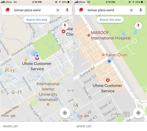 Google Maps screenshot