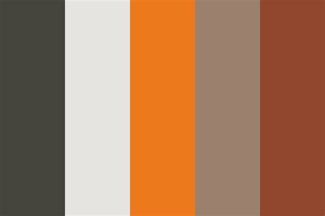 Gray and Orange Color Combination