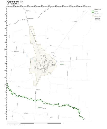 Greenfield Zip Code Map