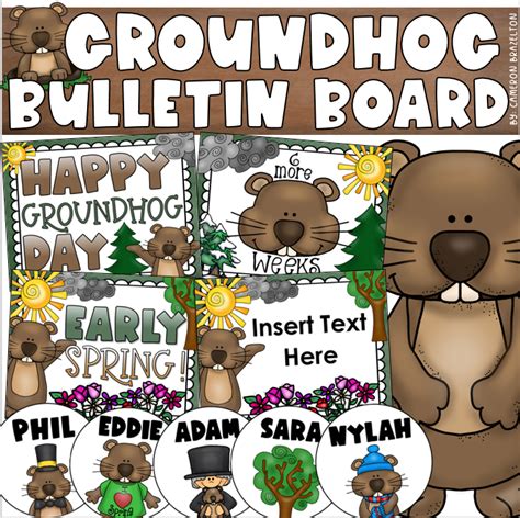 Groundhog Day Bulletin Board Idea