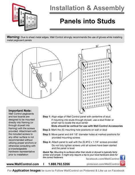 Installing Metal Pegboard