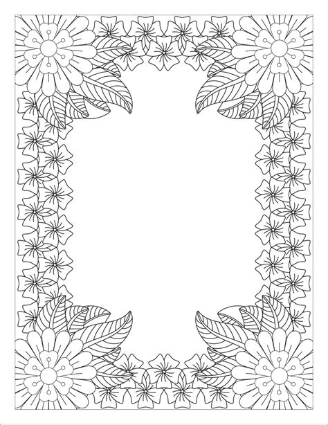 Intricate Borders Coloring Page