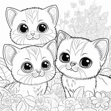 Kitten Color Pages