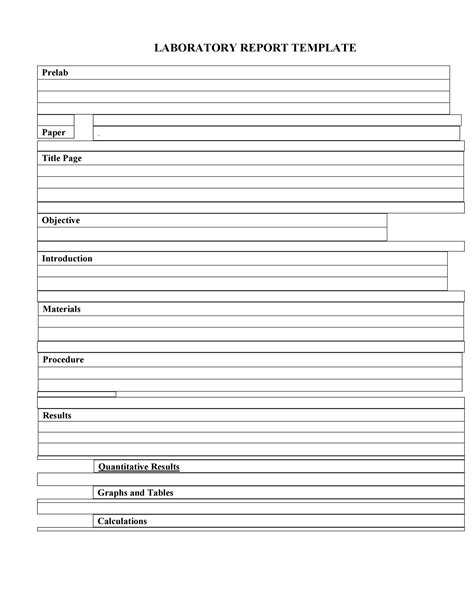 Lab Report Template Get Started