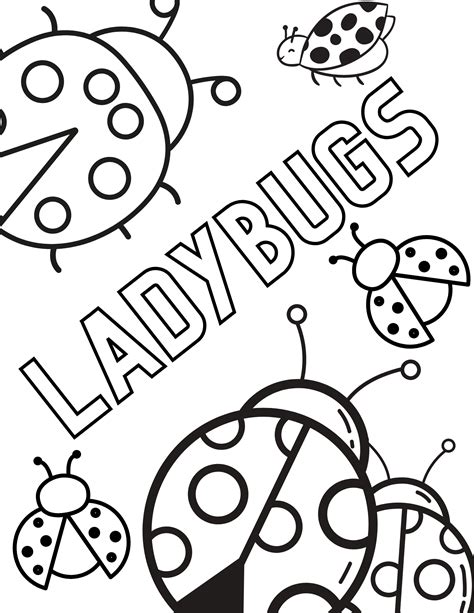 Ladybug Coloring Page Fun