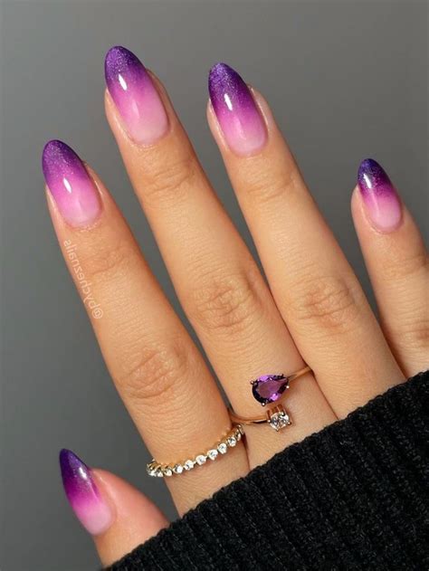 Lavender Ombre Nail Art