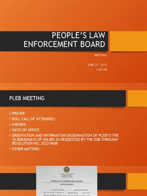 Law Enforcement Boards Work