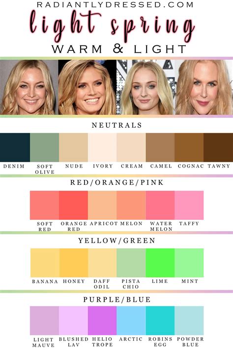 Light Spring Color Palette