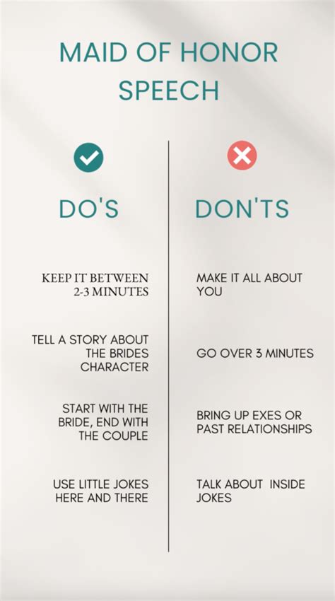 Maid of Honor Speech Advice