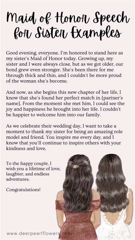 Maid of Honor Speech Stories