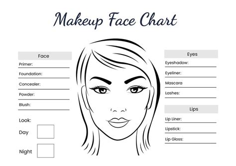 Makeup Face Templates