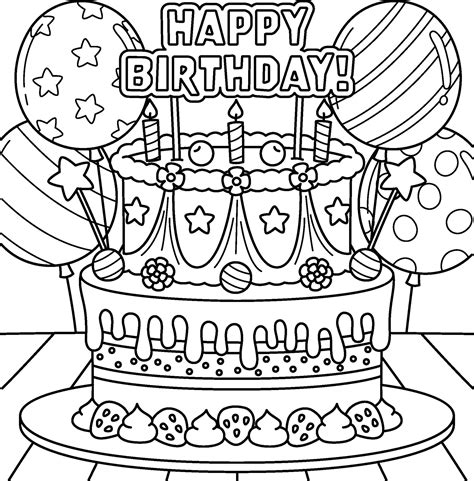 Making Birthday Cake Coloring Pages a Fun and Memorable Activity