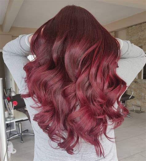 Maroon Hair Styling