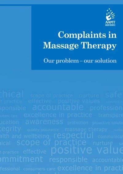 Massage Therapy Complaint Process