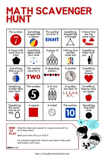 Math Scavenger Hunt