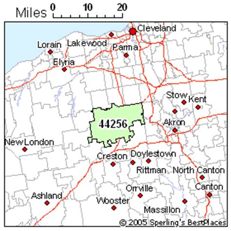 Medina Ohio Zip Code Map