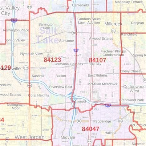 Midvale Zip Code Map