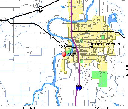 Mt Vernon WA Zip Code Map
