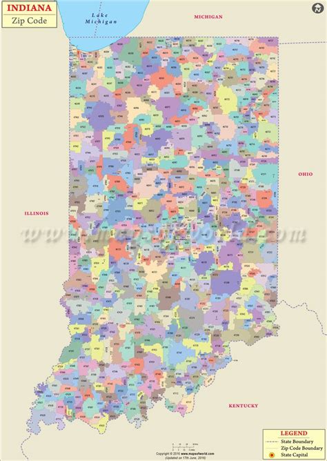 Munster Indiana Zip Code Map