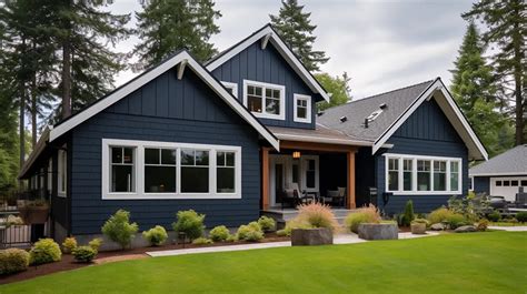 Navy blue vinyl siding
