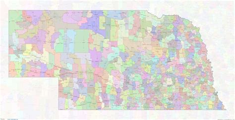 Nebraska Zip Code Map