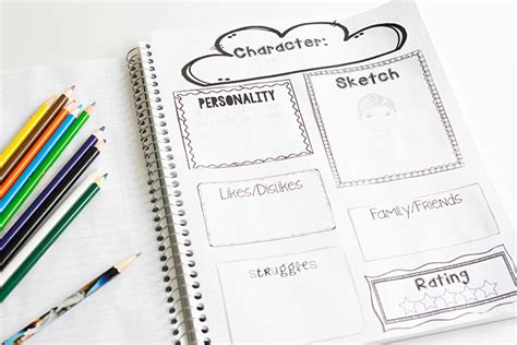 notebook reading journal