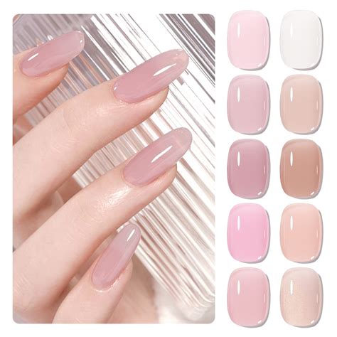 Nude pink nail polish