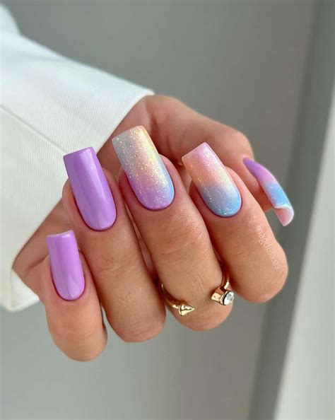 Ombre Purple Nail Art