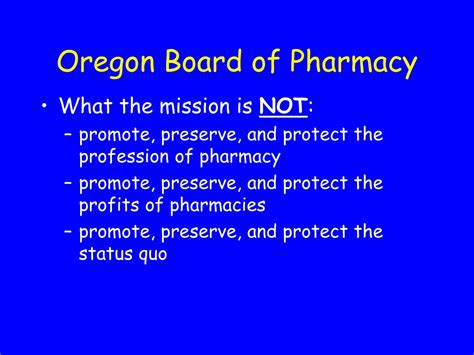 Oregon Board of Pharmacy Protects Public Health