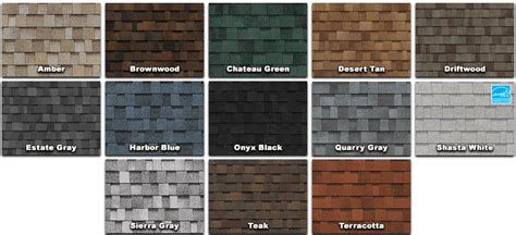 Owens Corning Shingle Colors