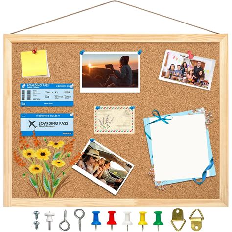 Photos on Cork Board