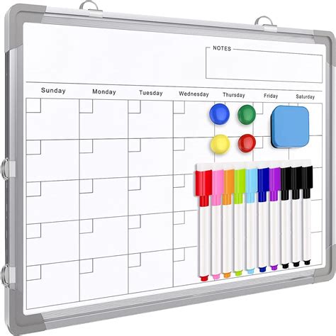 Using a grease board calendar as a planner