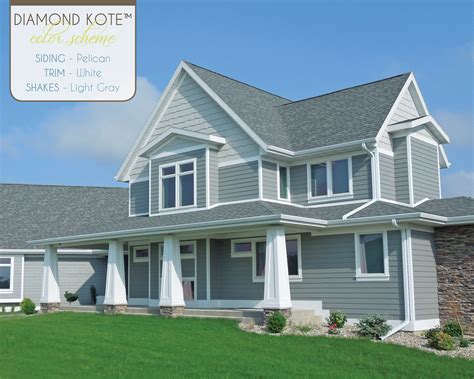 Powder blue vinyl siding