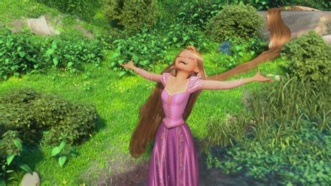 Princess Rapunzel in the Garden