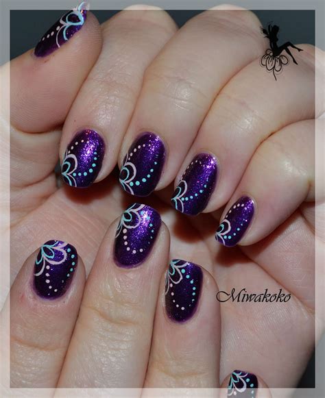 Purple Nail Art Designs