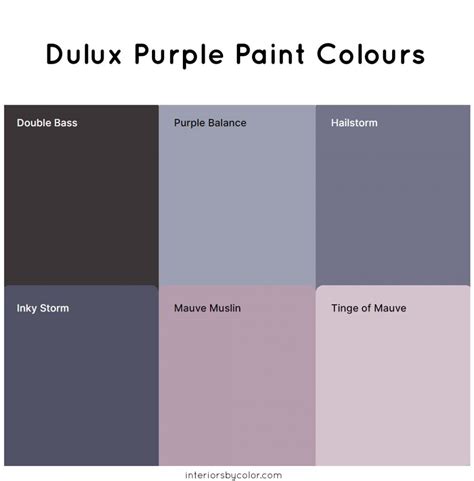 Purple paint colors for home