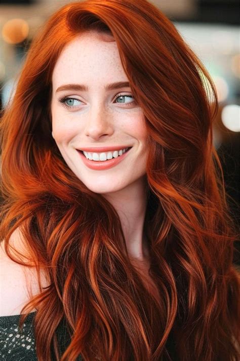 Rich red hair color